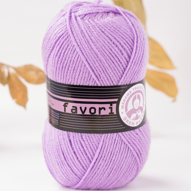 Madame Tricote Paris Favori Knitting Yarn, Lilac – 56-1768