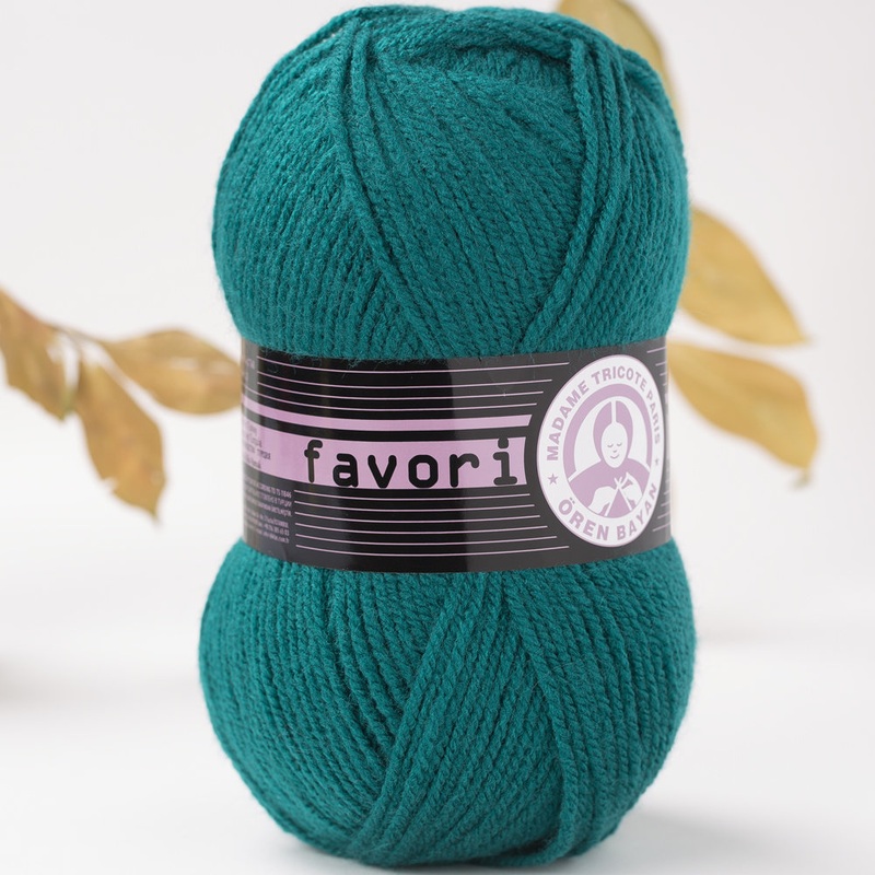 Madame Tricote Paris Favori Knitting Yarn, Petrol Green – 105-1768