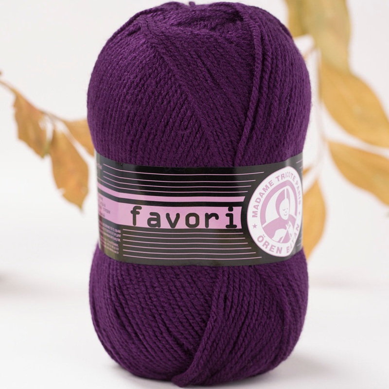 Madame Tricote Paris Favori Knitting Yarn, Purple – 60-1768