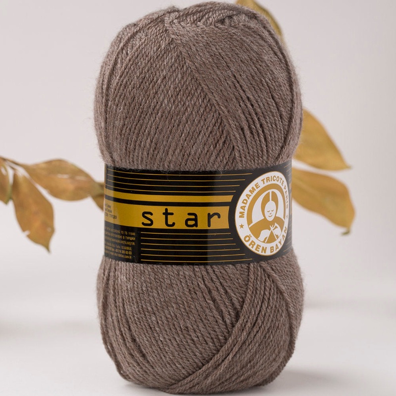 Madame Tricote Paris Star Knitting Yarn, Brown – 14-1754