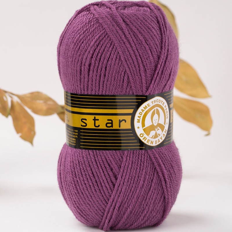 Madame Tricote Paris Star Knitting Yarn, Purple – 104-1754