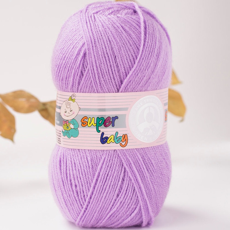 Madame Tricote Paris Super Baby Knitting Yarn, Lilac – 56-1758