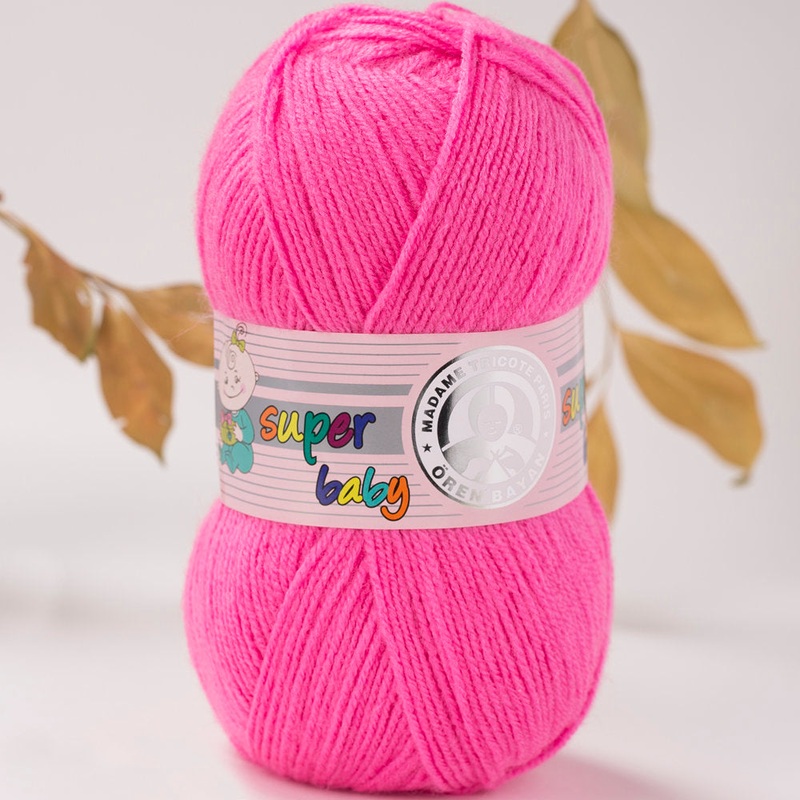 Madame Tricote Paris Super Baby Knitting Yarn, Pink – 42-1758
