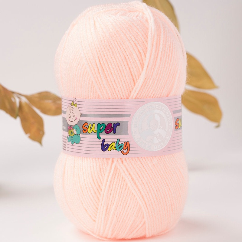 Madame Tricote Paris Super Baby Knitting Yarn, Pinkish Orange – 95-1758
