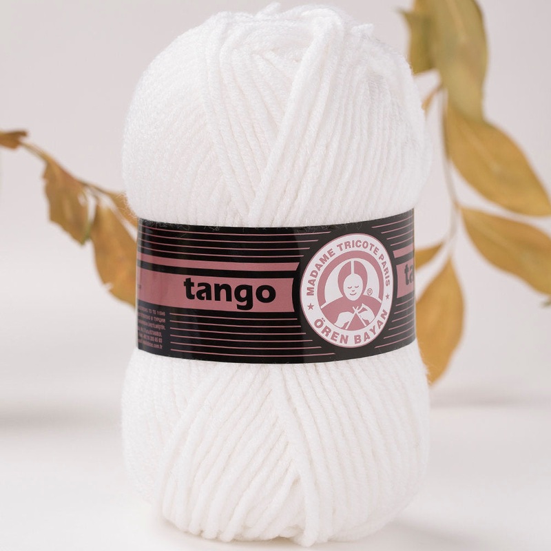 Madame Tricote Paris Tango/Tanja Knitting Yarn, Off White – 3-1771