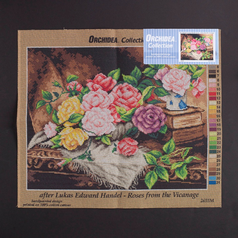 Orchidea 40x50cm Printed Gobelin, Edward George Handel Lucas – Roses from the Vicarage – 2655M