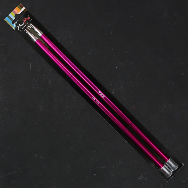 KnitPro Zing 10 mm 35 cm Metal Knitting Needles, – 47308