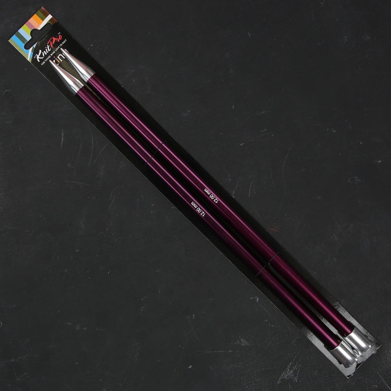 KnitPro Zing 12 mm 35 cm Metal Knitting Needles, – 47309