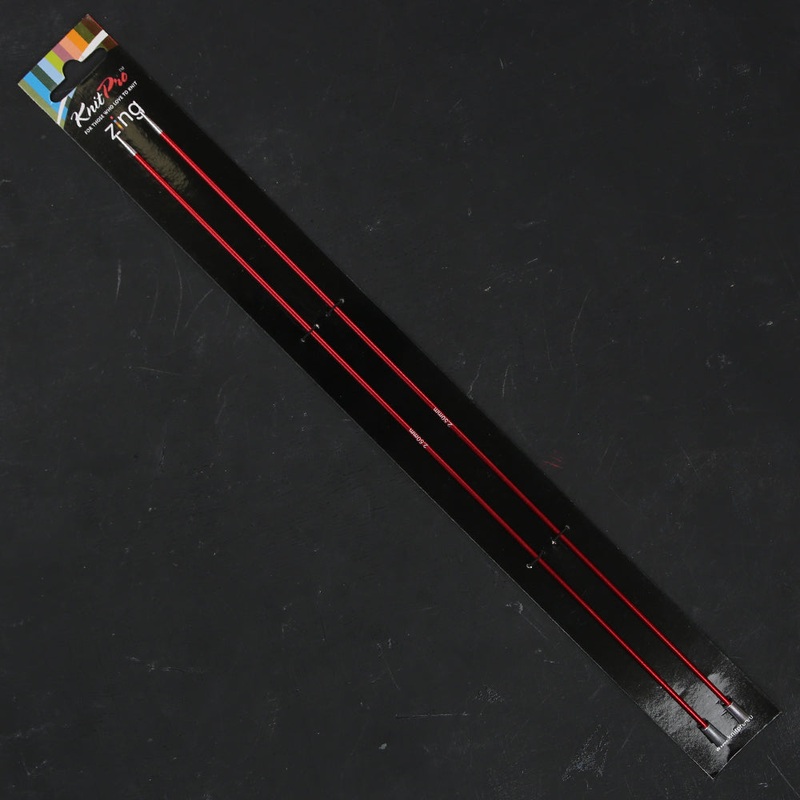 KnitPro Zing 2.5 mm 35 cm Metal Knitting Needles, Garnet – 47293