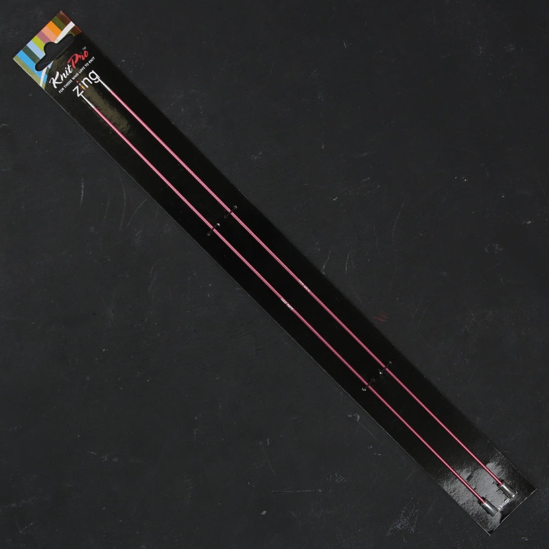 KnitPro Zing 2 mm 35 cm Metal Knitting Needles, Coral – 47291