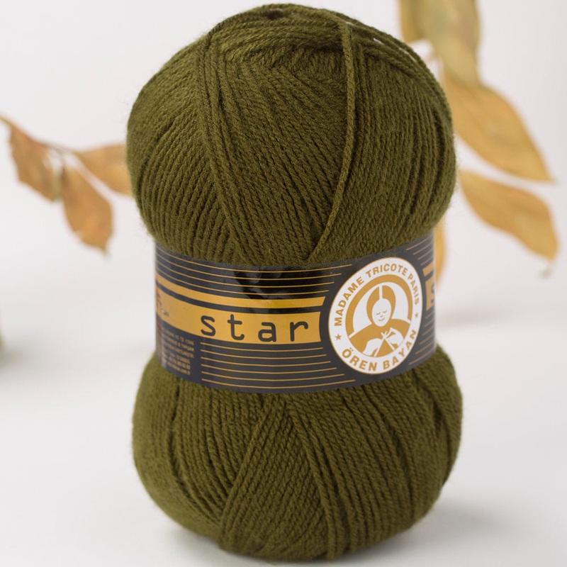 Madame Tricote Paris Star Knitting Yarn, Green – 77-1754