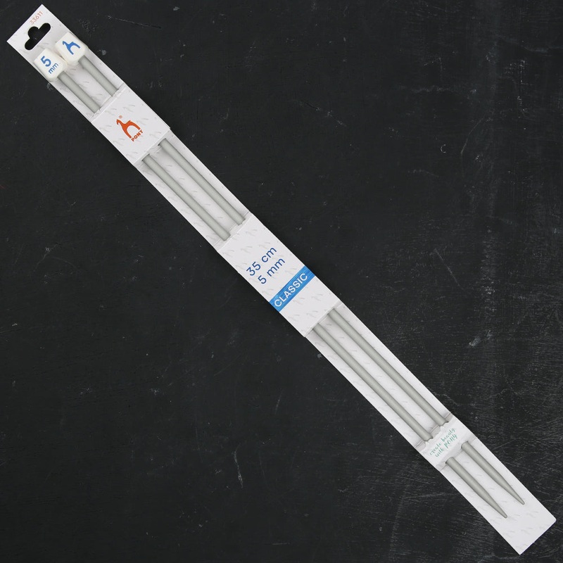 Pony 5 mm 35 cm Aluminium Knitting Needles – 33611