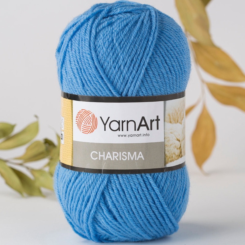 YarnArt Charisma Yarn, Blue – 3037