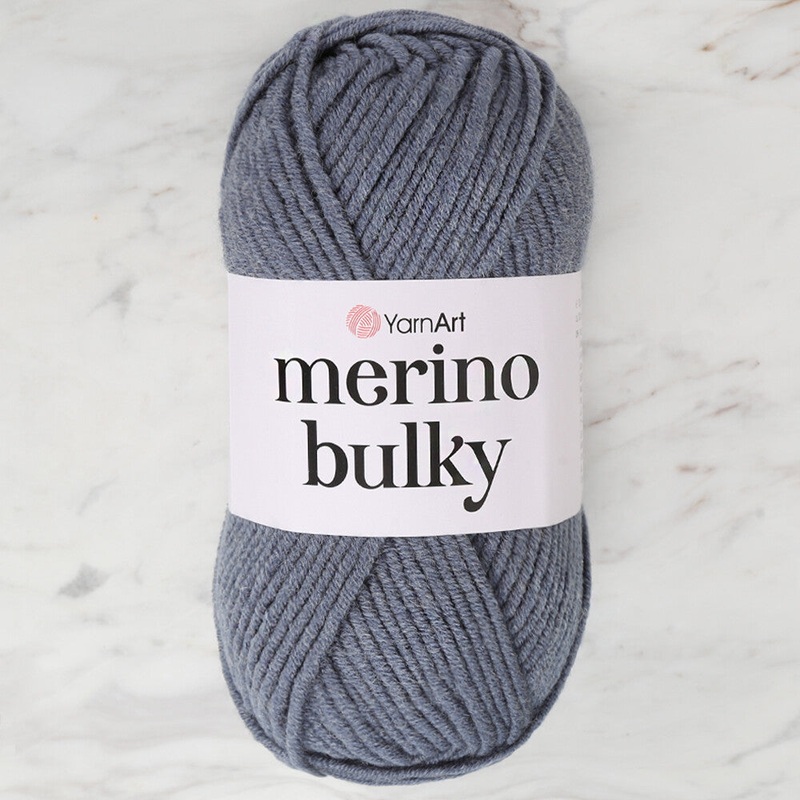 YarnArt Merino Bulky Yarn, Blue – 3864