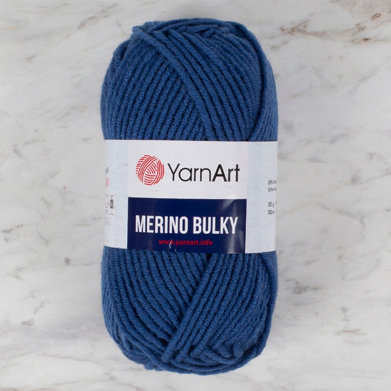 YarnArt Merino Bulky Yarn, Blue – 551
