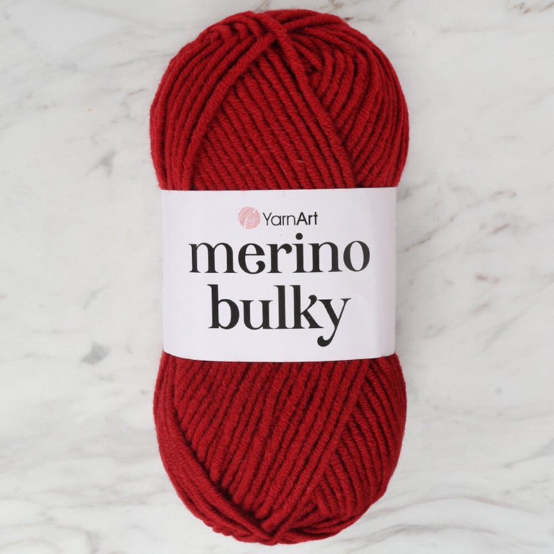 YarnArt Merino Bulky Yarn, Claret – 3024