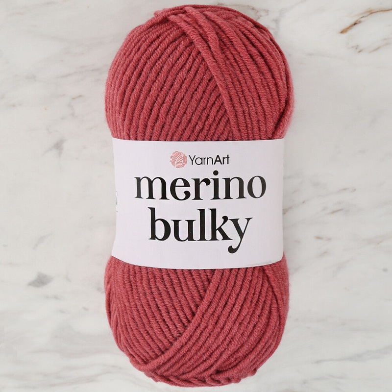 YarnArt Merino Bulky Yarn, Dusty Rose- 570