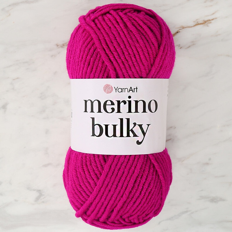 YarnArt Merino Bulky Yarn, Fuchsia – 8041