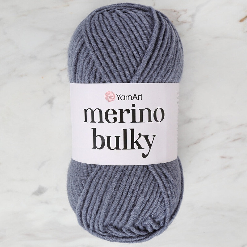 YarnArt Merino Bulky Yarn, Grey – 3088