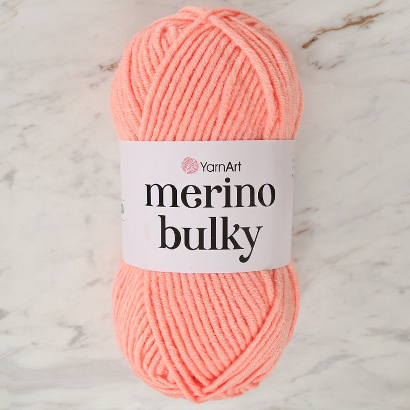 YarnArt Merino Bulky Yarn, Pinkish Orange – 565