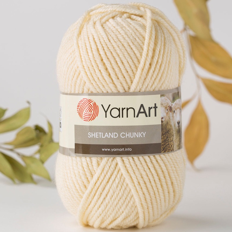 YarnArt Shetland Chunky Yarn, Cream – 603