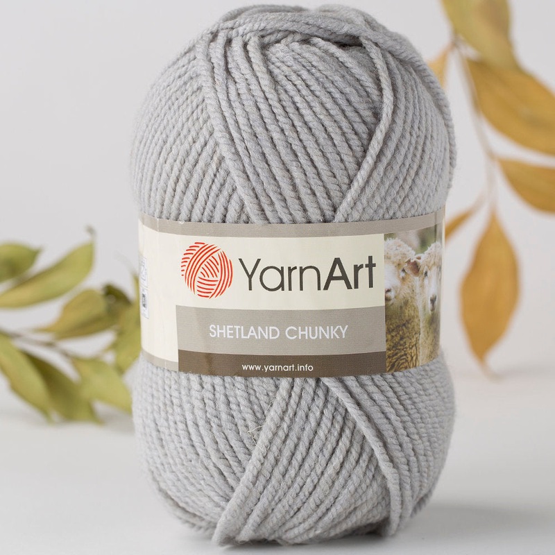 YarnArt Shetland Chunky Yarn, Grey – 629