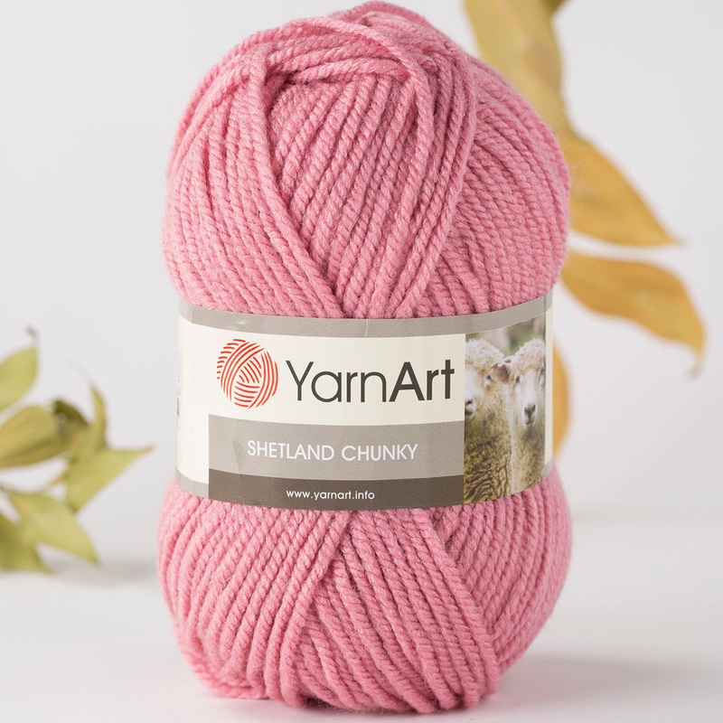 YarnArt Shetland Chunky Yarn, Pink – 608