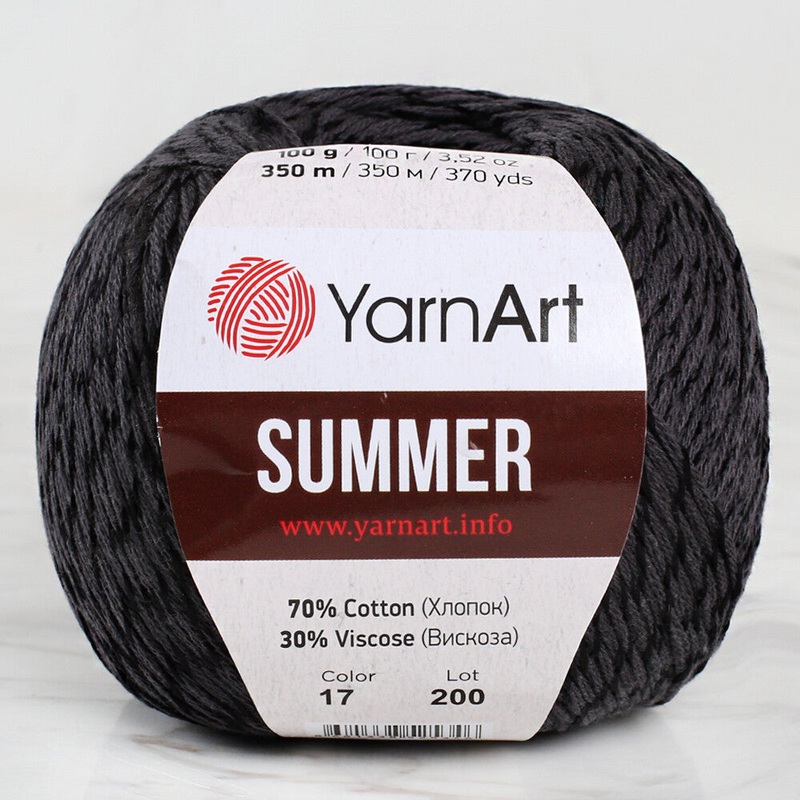 YarnArt Summer Yarn, Black – 17