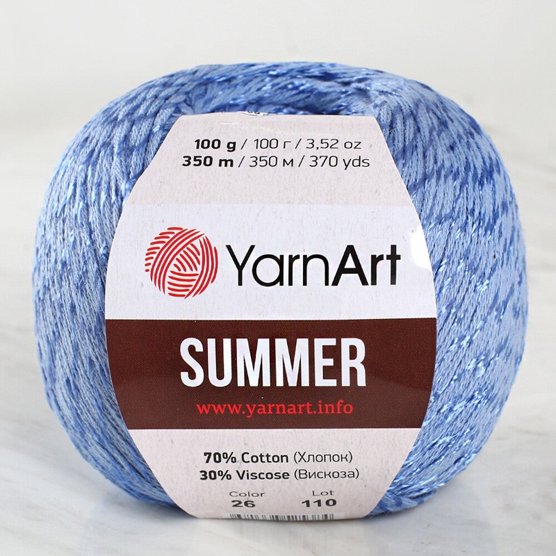 YarnArt Summer Yarn, Blue – 26