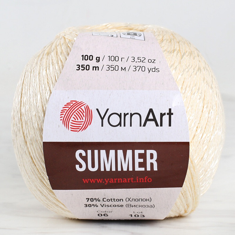YarnArt Summer Yarn, Cream – 06