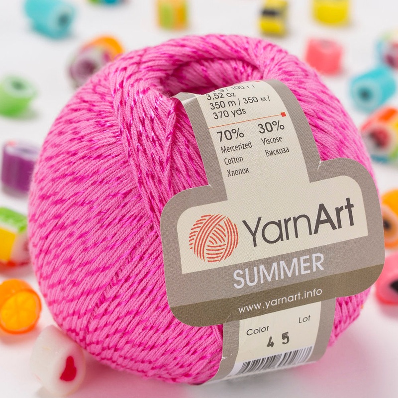YarnArt Summer Yarn, Pink – 45