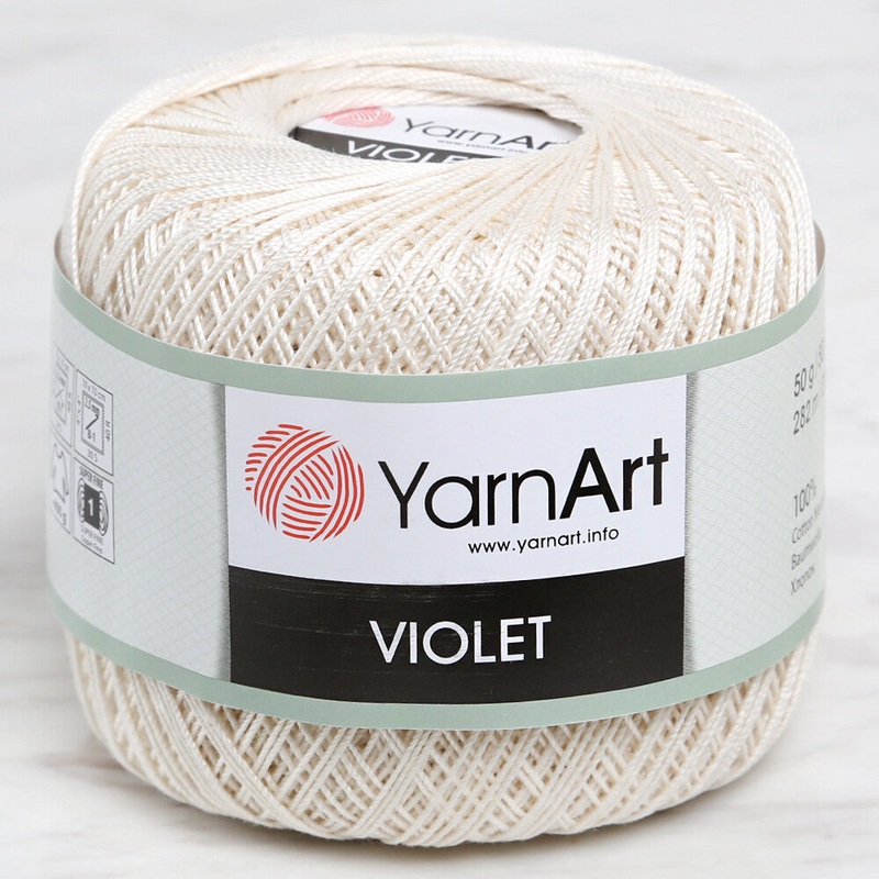 YarnArt Violet Yarn, Cream – 6282