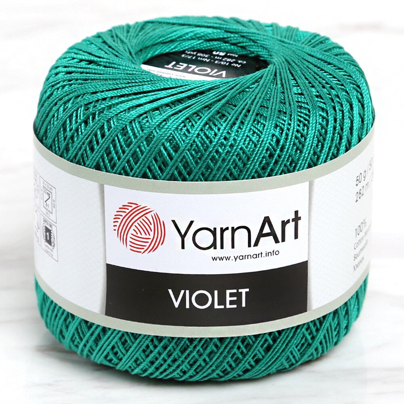 YarnArt Violet Yarn, Green – 6334