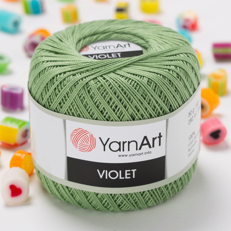 YarnArt Violet Yarn, Green – 6369