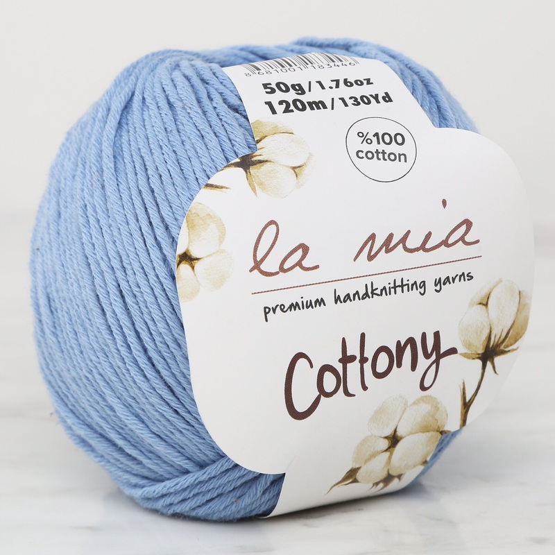 La Mia Cottony Baby Yarn, Blue – L009