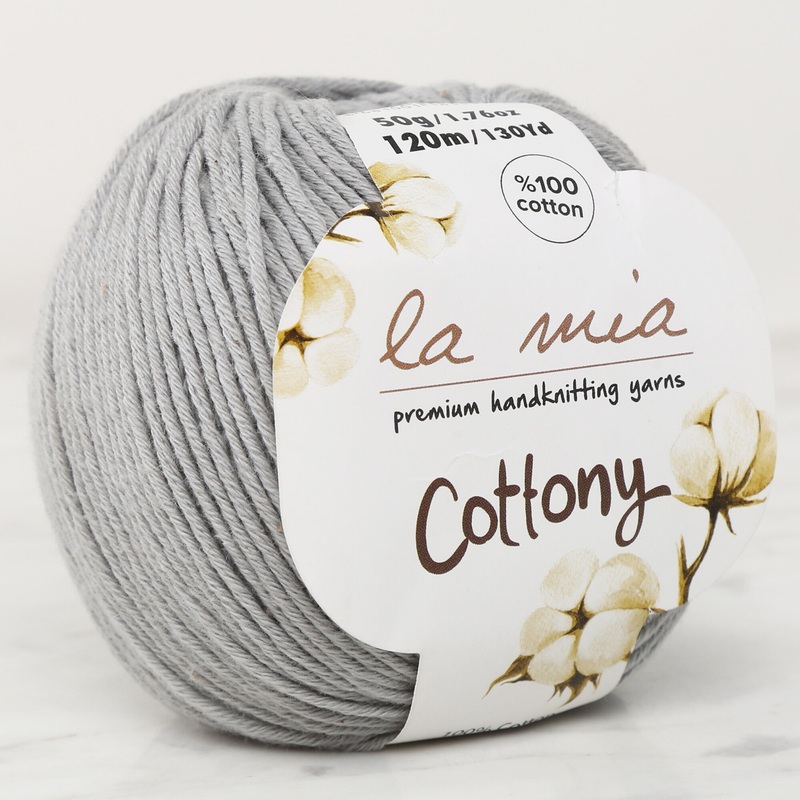 La Mia Cottony Baby Yarn, Grey – L020