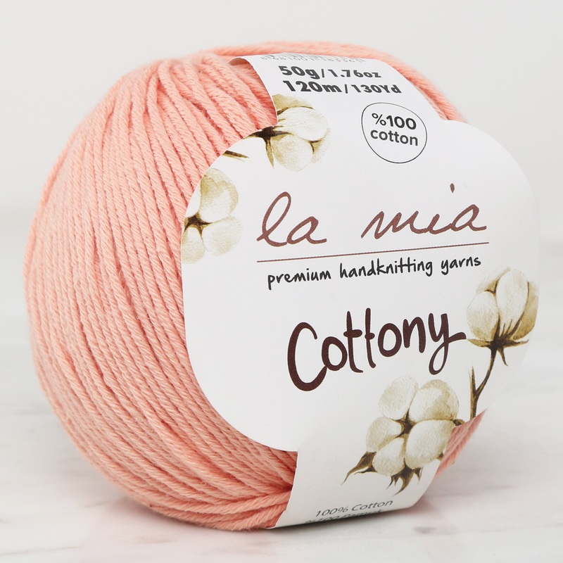La Mia Cottony Baby Yarn, Pinkish Orange – L017