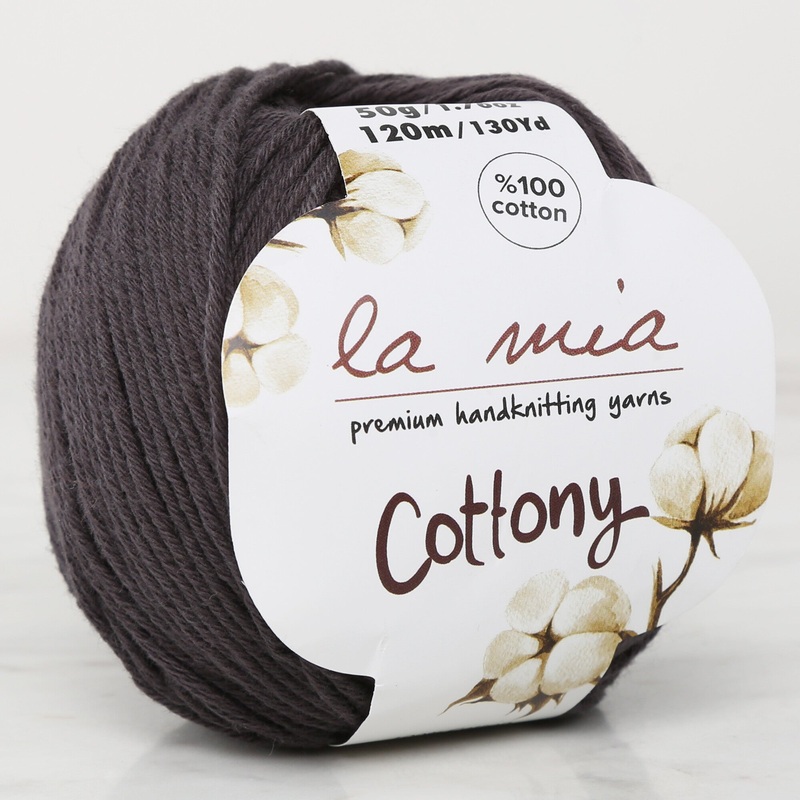La Mia Cottony Baby Yarn,  Smoked Grey – L019
