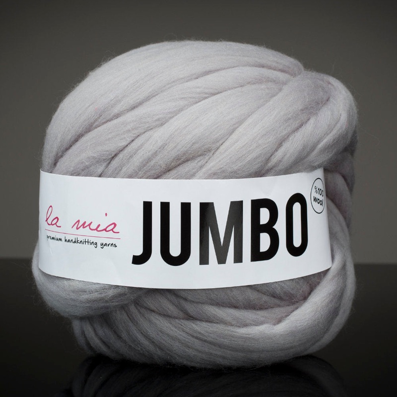 La Mia  Jumbo Merino Wool, Grey – J4