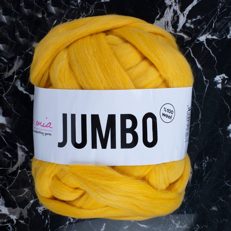 La Mia  Jumbo Merino Wool, Yellow – J5