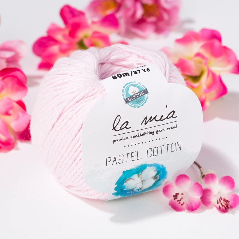 La Mia Pastel 100% Cotton Yarn, Pink – L057