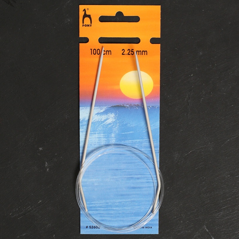 Pony 2.25 mm 100 cm Aluminium Circular Needle – 52602