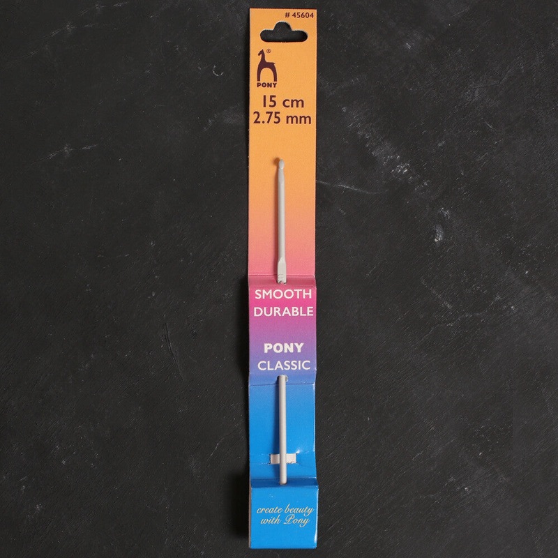 Pony 2.75 mm 15 cm Aluminium Crochet Hook – 45604
