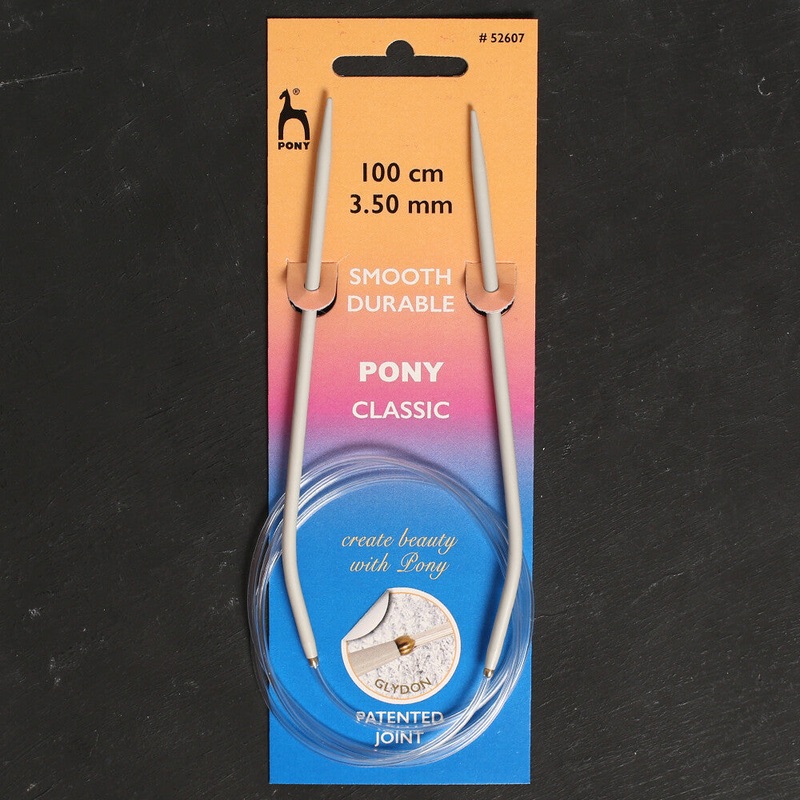 Pony 3.5 mm 100 cm Glydon Joint Aluminium Circular Needle – 52607
