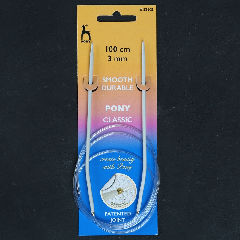 Pony 3 mm 100 cm Glydon Joint Aluminium Circular Needle – 52605