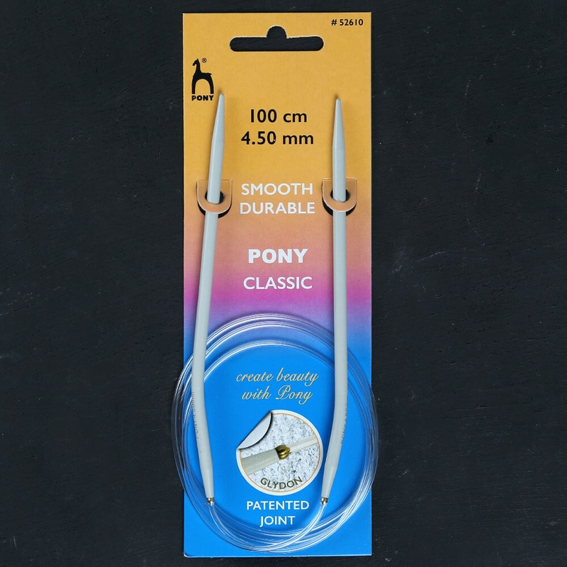 Pony 4.5 mm 100 cm Glydon Joint Aluminium Circular Needle – 52610