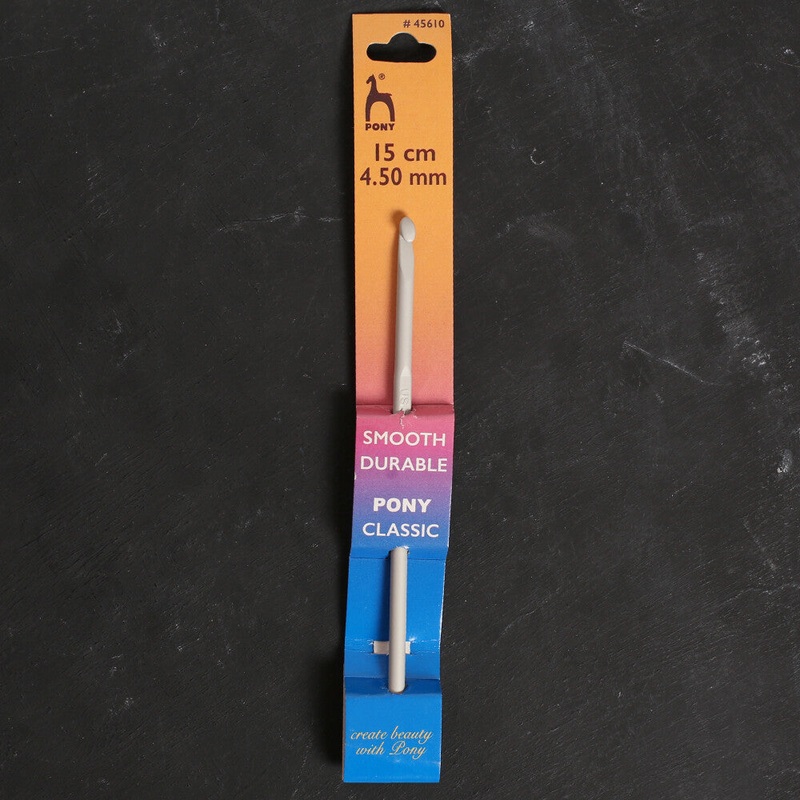 Pony 4.5 mm 15 cm Aluminium Crochet Hook – 45610