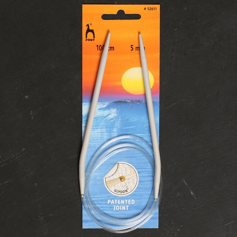 Pony 5 mm 100 cm Glydon Joint Aluminium Circular Needle – 52611