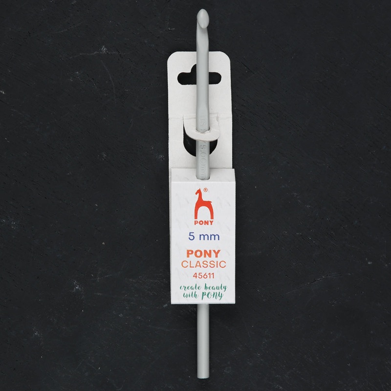 Pony 5 mm 15 cm Aluminium Crochet Hook – 45611