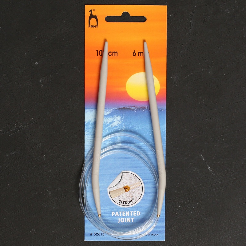 Pony 6 mm 100 cm Glydon Joint Aluminium Circular Needle – 52613